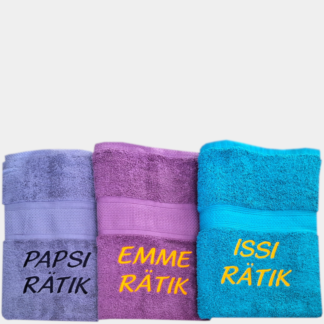 Lihtsa tikandiga puuvillane rätik